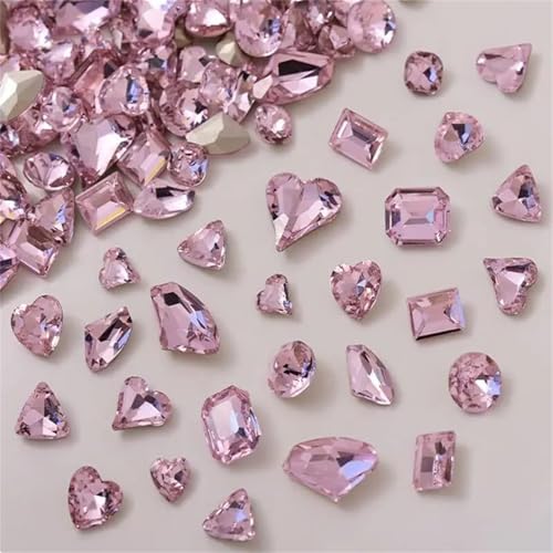 Strasssteine mit flacher Rückseite, reflektierende Diamanten, Bastelbedarf, 48 Stück, große Größe, gemischte verschiedene Formen, 12 Stile, DIY-Nagelkunst-Dekoration, Schmuck Strasssteine mit flacher Rückseite, reflektierende Diamanten, Bastelbedarf, 48 Stück, große Größe, gemischte verschiedene Formen, 12 Stile, DIY-Nagelkunst-Dekoration, Schmuck von RYRYR
