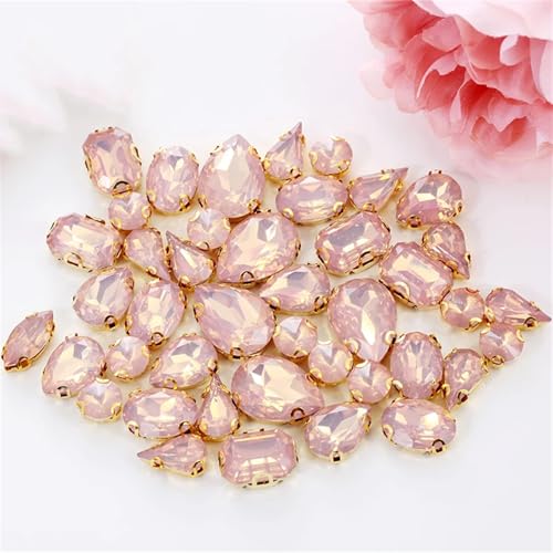 Strasssteine mit flacher Rückseite, reflektierende Diamanten, Bastelbedarf, gemischt, 50 Stück, Gold, Champange, Opal, Kunstharz, Aufnähsteine für Dekoration, DIY, Schuhe, Zubehör(Gold Mix Shape) Strasssteine mit flacher Rückseite, reflektierende Diamanten, Bastelbedarf, gemischt, 50 Stück, Gold, Champange, Opal, Kunstharz, Aufnähsteine für Dekoration, DIY, Schuhe, Zubehör(Gold Mix Shape) von RYRYR