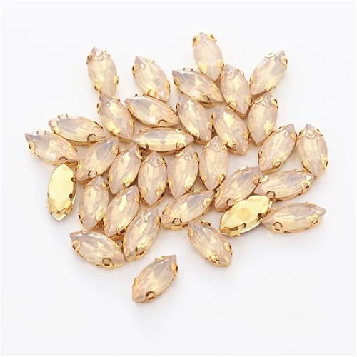 Strasssteine mit flacher Rückseite, reflektierende Diamanten, Bastelbedarf, gemischt, 50 Stück, Gold, Champange, Opal, Kunstharz, Aufnähsteine für Dekoration, DIY, Schuhe, Zubehör(Horse Eye 7x15mm Strasssteine mit flacher Rückseite, reflektierende Diamanten, Bastelbedarf, gemischt, 50 Stück, Gold, Champange, Opal, Kunstharz, Aufnähsteine für Dekoration, DIY, Schuhe, Zubehör(Horse Eye 7x15mm von RYRYR