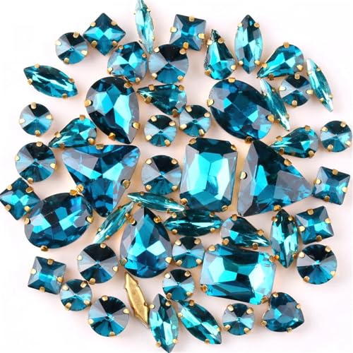 Strasssteine mit flacher Rückseite, reflektierende Diamanten, Bastelbedarf, goldfarbene Metallfassung, 50 Stück/Beutel, Formen, verschiedene Farben, Glaskristall, for Aufnähen, for Hochzeitskleider, Strasssteine mit flacher Rückseite, reflektierende Diamanten, Bastelbedarf, goldfarbene Metallfassung, 50 Stück/Beutel, Formen, verschiedene Farben, Glaskristall, for Aufnähen, for Hochzeitskleider, von RYRYR