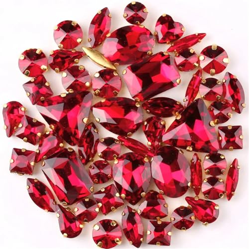 Strasssteine mit flacher Rückseite, reflektierende Diamanten, Bastelbedarf, goldfarbene Metallfassung, 50 Stück/Beutel, Formen, verschiedene Farben, Glaskristall, for Aufnähen, for Hochzeitskleider, Strasssteine mit flacher Rückseite, reflektierende Diamanten, Bastelbedarf, goldfarbene Metallfassung, 50 Stück/Beutel, Formen, verschiedene Farben, Glaskristall, for Aufnähen, for Hochzeitskleider, von RYRYR