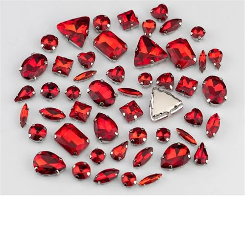 Strasssteine mit flacher Rückseite, reflektierende Diamanten, Bastelbedarf, mehrere Formen, flache Rückseite, gemischte Größen, Glas for Aufnähen, bunte Kristallsteine für die Dekoration von Hochz Strasssteine mit flacher Rückseite, reflektierende Diamanten, Bastelbedarf, mehrere Formen, flache Rückseite, gemischte Größen, Glas for Aufnähen, bunte Kristallsteine für die Dekoration von Hochz von RYRYR