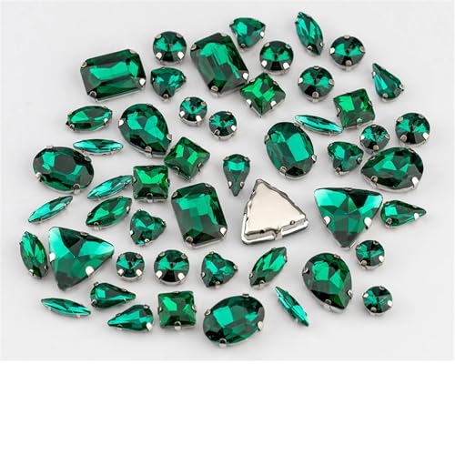 Strasssteine mit flacher Rückseite, reflektierende Diamanten, Bastelbedarf, mehrere Formen, flache Rückseite, gemischte Größen, Glas for Aufnähen, bunte Kristallsteine für die Dekoration von Hochz Strasssteine mit flacher Rückseite, reflektierende Diamanten, Bastelbedarf, mehrere Formen, flache Rückseite, gemischte Größen, Glas for Aufnähen, bunte Kristallsteine für die Dekoration von Hochz von RYRYR