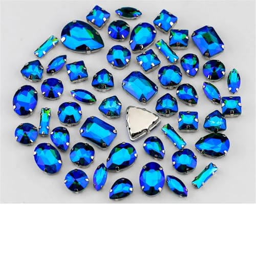 Strasssteine mit flacher Rückseite, reflektierende Diamanten, Bastelbedarf, mehrere Formen, flache Rückseite, gemischte Größen, Glas for Aufnähen, bunte Kristallsteine für die Dekoration von Hochz Strasssteine mit flacher Rückseite, reflektierende Diamanten, Bastelbedarf, mehrere Formen, flache Rückseite, gemischte Größen, Glas for Aufnähen, bunte Kristallsteine für die Dekoration von Hochz von RYRYR
