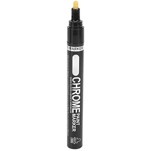 RYSH Silberner Lackstift, Anti-Lack-Chrom-Marker-Stift, reflektierend, Kratzfest, wasserdicht für Kunststoff für Glas RYSH Silberner Lackstift, Anti-Lack-Chrom-Marker-Stift, reflektierend, Kratzfest, wasserdicht für Kunststoff für Glas von RYSH
