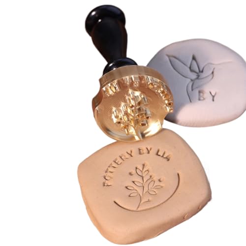 Individueller Metallstempel für Töpferei – personalisierter Keramikstempel, exquisite Töpferei, benutzerdefinierter Logo-Name, Text, Buchstabenstempel, Modelliermasse-Werkzeuge für Töpfer von RYTTGOP