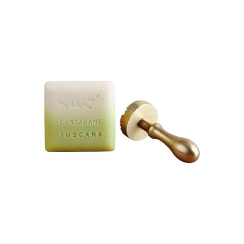 Messingstempel für Seife – Handgefertigter Seifenstempel, personalisiertes Logo-Design, Gravur, Briefmarken, Bastelbedarf, Bastelzubehör von RYTTGOP