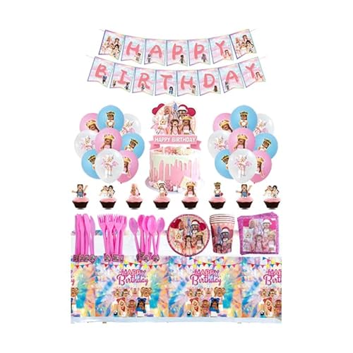 Geburtstag Deko Geburtstagsdeko Luftballons Deko Luftballons Kuchen Topper Party Geschirrset Geburtstag Girlande Partygeschirr Set Party Geschirr Set Geschirr von RZDQZY