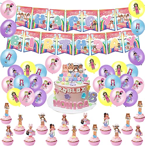 Geburtstag Deko Roblox Geburtstagsdeko Roblox Luftballons Kindergeburtstag Alles Gute zum Geburtstag Girlande Kuchendeckel für Kinder Geburtstag Deko Roblox Geburtstagsdeko Roblox Luftballons Kindergeburtstag Alles Gute zum Geburtstag Girlande Kuchendeckel für Kinder von RZDQZY