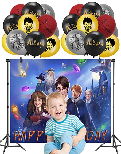 Geburtstag Deko Wizard Geburtstag Party Zauberer Geburtstag Hintergründe Harry Potter Luftballons Zauberer Geburtstag Luftballons Wizard Geburtstag Fotografie Hintergrund von RZDQZY