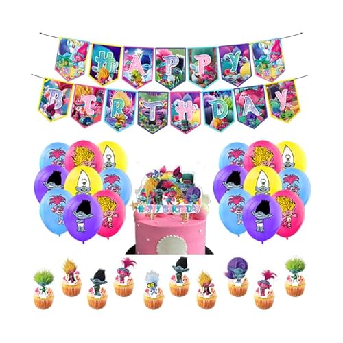 Kindergeburtstag Deko Geburtstag Party Deko Geburtstag Deko Luftballons Geburtstag Luftballons Deko Kuchentopper Geburtstag Happy Birthday Girlande Geburtstag Luftballons Party Deko Geburtstag von RZDQZY
