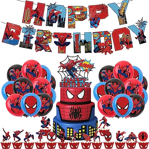Spiderman Geburtstagsdeko Spider Man Geburtstag Deko Spiderman Deko Geburtstag Spider Man Luftballons Deko Spiderman Luftballons Geburtstag Spider Man Kuchen Deko Spiderman Geburtstag Girlande von RZDQZY