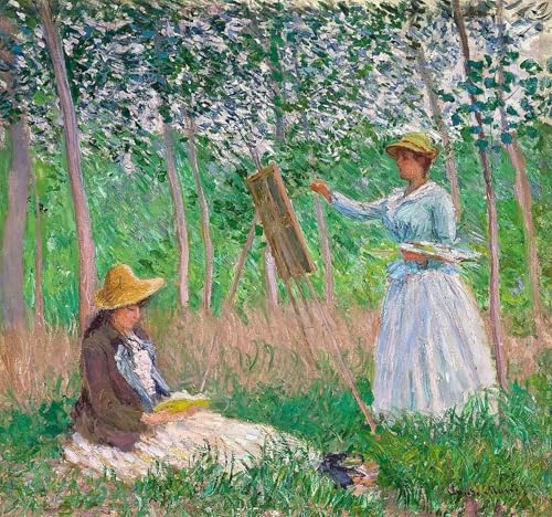 RZHRHJES Kunstwerk Bilder Leinwand Kunst Gemälde Leinwand Malerei Poster Blanche hoschedé an ihrer Staffelei mit suzanne hoschedé Lesung von claude monet Wandbild für Heimdekoration 60x90cm RZHRHJES Kunstwerk Bilder Leinwand Kunst Gemälde Leinwand Malerei Poster Blanche hoschedé an ihrer Staffelei mit suzanne hoschedé Lesung von claude monet Wandbild für Heimdekoration 60x90cm von RZHRHJES
