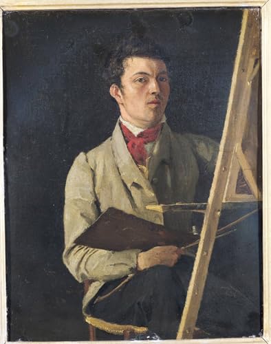 RZHRHJES Kunstwerk Bilder Leinwand Kunst Gemälde Leinwand Malerei Poster Selbstporträt neben einer Staffelei sitzend von Jean Baptiste Camille Corot Wandbild für Heimdekoration 60x90cm RZHRHJES Kunstwerk Bilder Leinwand Kunst Gemälde Leinwand Malerei Poster Selbstporträt neben einer Staffelei sitzend von Jean Baptiste Camille Corot Wandbild für Heimdekoration 60x90cm von RZHRHJES