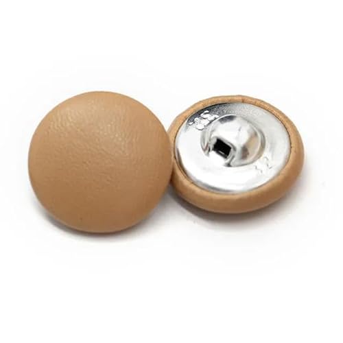 RZJHP 10 Stück 11/15/20/25/30 mm große, mit Leder bezogene Knöpfe, Bunte, weiche Knöpfe mit Schaft für Mäntel, Windjacken und Sofas RZJHP 10 Stück 11/15/20/25/30 mm große, mit Leder bezogene Knöpfe, Bunte, weiche Knöpfe mit Schaft für Mäntel, Windjacken und Sofas von RZJHP