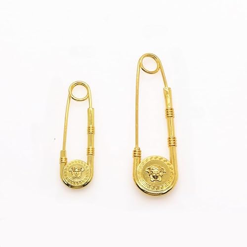 RZJHP 10 Stück 73 × 22 mm große Sicherheitsnadel, Vintage-Gold-Medusa-Anstecknadel, Löwenkopf-Brosche, für Kleidungsbefestigungsnadeln, Kleidungshandwerk RZJHP 10 Stück 73 × 22 mm große Sicherheitsnadel, Vintage-Gold-Medusa-Anstecknadel, Löwenkopf-Brosche, für Kleidungsbefestigungsnadeln, Kleidungshandwerk von RZJHP