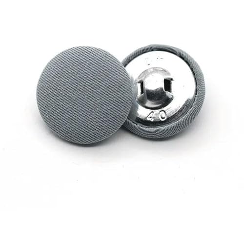 RZJHP 30 Stück 15–30 mm runde, mit Samtstoff überzogene Knöpfe für DIY-Nähen und Basteln, dekorative Accessoires für Kleidung und Kissendekoration von RZJHP