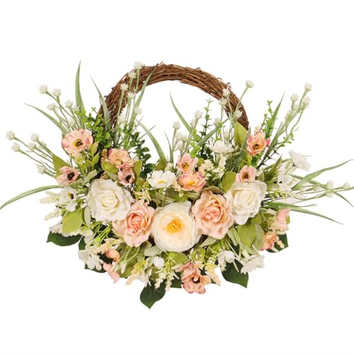 RZRPYFMM Front Door Wreath, Home Front Door Decor Künstliche Frühlings- Und Sommerkränze von RZRPYFMM