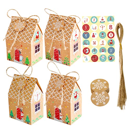 Weihnachtsdekorationen Adventskalender Box Weihnachten Countdown Boxen Candy Pack mit Zahlen Aufklebern und Tag 24PCs Weihnachtsdekorationen Adventskalender Box Weihnachten Countdown Boxen Candy Pack mit Zahlen Aufklebern und Tag 24PCs von Rachlicy