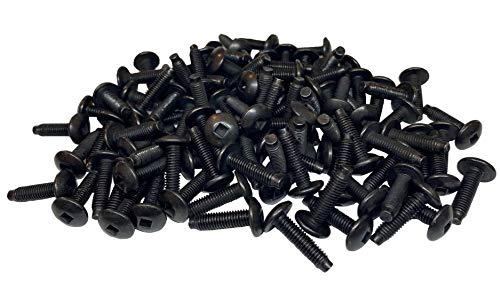 RackGold® 10-32 Vierkant-Antriebsregalschrauben (100 Packungen) Made in USA von RackGold