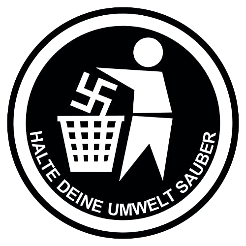 HALTE DEINE UMWELT SAUBER Aufkleber 10er Pack von Racker-n-Roll