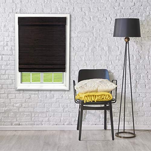 Lewis Hyman Radiance Lampenschirm aus Bambus, kabellos, 58,4 x 121,9 cm, Espresso von Radiance