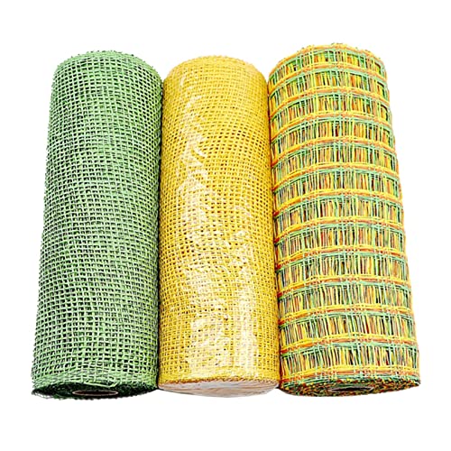RadianceBiz 5 Rollen Dekor Mesh Band 6 "X10yds Metallic für Halloween Kränze Girlanden, 3 Stück A, 5 Meter RadianceBiz 5 Rollen Dekor Mesh Band 6 "X10yds Metallic für Halloween Kränze Girlanden, 3 Stück A, 5 Meter von RadianceBiz