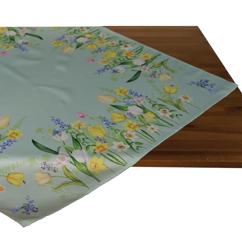 Raebel OHG Mitteldecke 85 x 85 cm Druckdesign Frühlingswiese, hellgrün/bunt von Raebel OHG