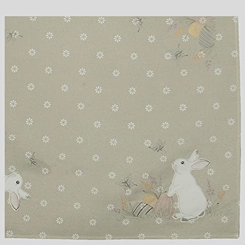 Tischdecke 85 x 85 cm mit Kurbelstickerei Osterhasen in Ecru Ostern Frühling Tischdecke 85 x 85 cm mit Kurbelstickerei Osterhasen in Ecru Ostern Frühling von Raebel OHG
