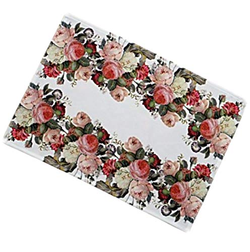 Raebel Tischdecke Mitteldecke Decken Tischläufer Läufer Rosen Garten Bunt Polyester (Tischläufer 35x50 cm) von Raebel OHG