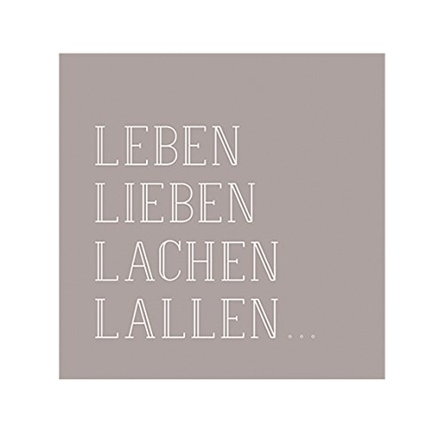 Räder Poesie et Table Vino Serviette Leben, Lieben, Lachen, Lallen Räder Poesie et Table Vino Serviette Leben, Lieben, Lachen, Lallen von Räder