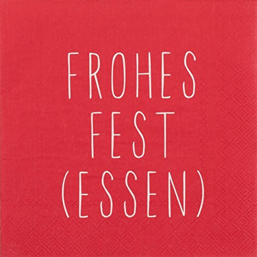 Serviette "Frohes Fest (Essen)" von Räder