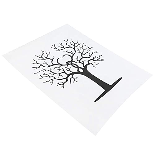 Raguso Gästebuch DIY Gäste Unterschriftenbuch Fingerabdruck Baum Leinwand für Baby Shower Hochzeit von Raguso