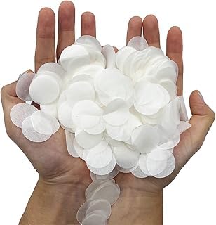 10000 Stück rundes Seidenpapier Herzförmiges Papier Konfetti Seidenpapier Konfetti Romantik Hochzeit Konfetti Punkte für Vatertag Urlaub Ballon Geburtstag Party Dekoration (100g) (Kreis + Herzform) von Raheem