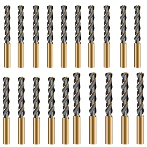 Raheem Kobalt-Bohrer für Metall, Holz, Aluminium, 3 mm, 4 mm, 5 mm, HSS, Titanbeschichtung, 4341, Hochgeschwindigkeitsstahl, gerader Schaft, 118 °, schwarzes Gold-Finish, Kupfer, Aluminium, Holz Raheem Kobalt-Bohrer für Metall, Holz, Aluminium, 3 mm, 4 mm, 5 mm, HSS, Titanbeschichtung, 4341, Hochgeschwindigkeitsstahl, gerader Schaft, 118 °, schwarzes Gold-Finish, Kupfer, Aluminium, Holz von Raheem