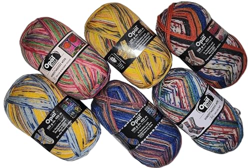 & AngiesStrickZauber verkauft: Opal/Sockenwolle / 4 ply/fädig / 6 x 100g. / Hundertwasser - Paket A1 von Rahm