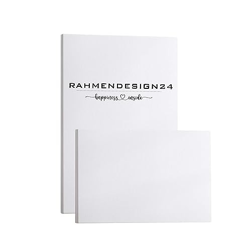 Rahmendesign24 Bespannter Keilrahmen/Leinwand (unbedruckt), 28x35cm, 260g/m² (100% PES), 18 mm (Standard) von Rahmendesign24