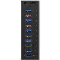 RaidSonic ICY BOX® USB-Hub IB-AC6110 10-fach schwarz von RaidSonic ICY BOX®