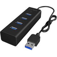RaidSonic ICY BOX® USB-Hub IB-HUB1409-U3 4-fach schwarz von RaidSonic ICY BOX®
