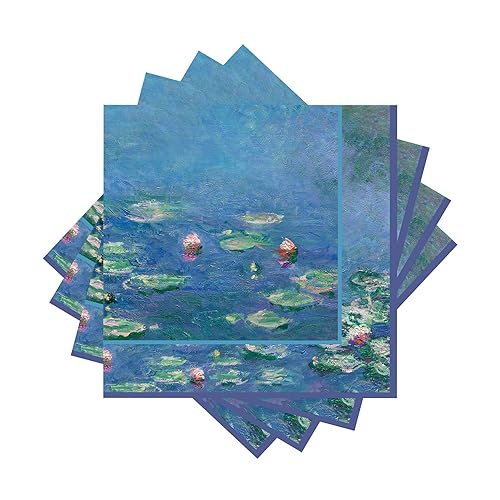RainCaper 20 Stück Getränke-Servietten, Monet "Seerosen" | 5 x 5 Cocktail-Servietten gefaltet, Einweg-Party-Servietten für Hochzeiten, Baby- und Brautpartys, Geburtstage, Abschlussfeiern RainCaper 20 Stück Getränke-Servietten, Monet "Seerosen" | 5 x 5 Cocktail-Servietten gefaltet, Einweg-Party-Servietten für Hochzeiten, Baby- und Brautpartys, Geburtstage, Abschlussfeiern von RainCaper