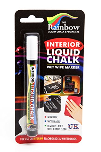 RAINBOW CHALK MARKERS LTD Flüssigkreide-Marker, 5 mm, Weiß von RAINBOW CHALK MARKERS LTD