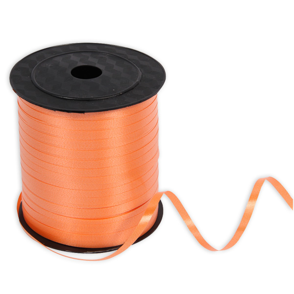 Geschenkband in orange satiniert aus Kunststoff, 228 Meter auf Rolle von Rainbow GmbH
