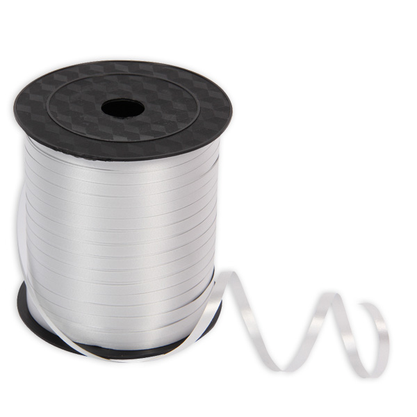 Geschenkband in silber satiniert aus Kunststoff, 228 Meter auf Rolle Geschenkband in silber satiniert aus Kunststoff, 228 Meter auf Rolle von Rainbow GmbH