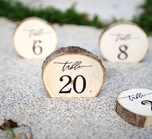 Tischnummern aus Holz, 1–20 Hochzeitstischnummern, Tischnummern 1–20, perfekt für Tafelaufsatz, Hochzeitsempfang, Dekoration, Party, Jahrestag Tischnummern aus Holz, 1–20 Hochzeitstischnummern, Tischnummern 1–20, perfekt für Tafelaufsatz, Hochzeitsempfang, Dekoration, Party, Jahrestag von Rainbow Pana