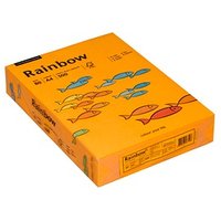 Rainbow Kopierpapier COLORED PAPER mittelorange DIN A4 80 g/qm 500 Blatt von Rainbow