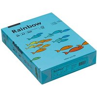 Rainbow Kopierpapier COLOURED PAPER blau DIN A4 80 g/qm 500 Blatt von Rainbow