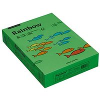 Rainbow Kopierpapier COLOURED PAPER intensivgrün DIN A4 80 g/qm 500 Blatt von Rainbow