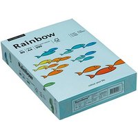 Rainbow Kopierpapier COLOURED PAPER mittelblau DIN A4 80 g/qm 500 Blatt von Rainbow