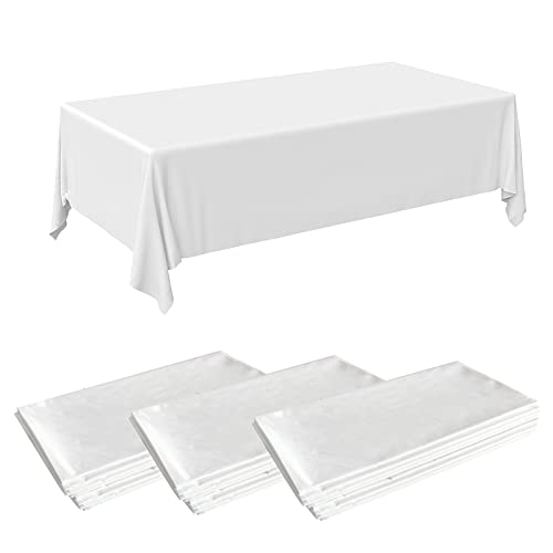 24 Stück Weiß Tischdecke für Rechteckige Tische 137 x 183cm Einweg Tischdecken aus PEVA Kunststoff für Gastronomie, Feste, Party, Geburtstagsfeier,Hochzeiten oder Haushalt 24 Stück Weiß Tischdecke für Rechteckige Tische 137 x 183cm Einweg Tischdecken aus PEVA Kunststoff für Gastronomie, Feste, Party, Geburtstagsfeier,Hochzeiten oder Haushalt von Rainmae