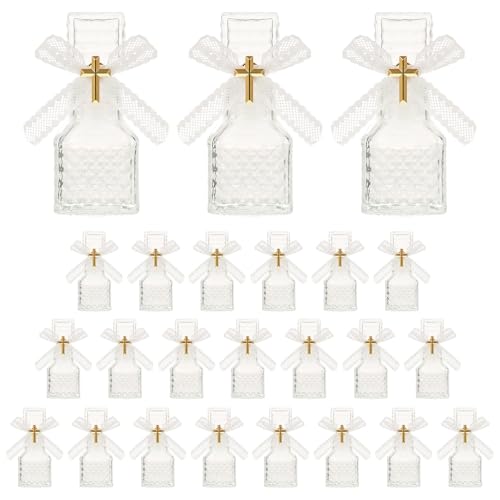 Rainmae 24 Weihwasserflaschen Set Katholisch Klar Weihwasser Behälter 50ml Christliche Glasflasche mit 24 Kreuz Anstecknadel und Spitze Schleife für Kommunion Geschenk Kirche Taufe Hochzeit Party Rainmae 24 Weihwasserflaschen Set Katholisch Klar Weihwasser Behälter 50ml Christliche Glasflasche mit 24 Kreuz Anstecknadel und Spitze Schleife für Kommunion Geschenk Kirche Taufe Hochzeit Party von Rainmae